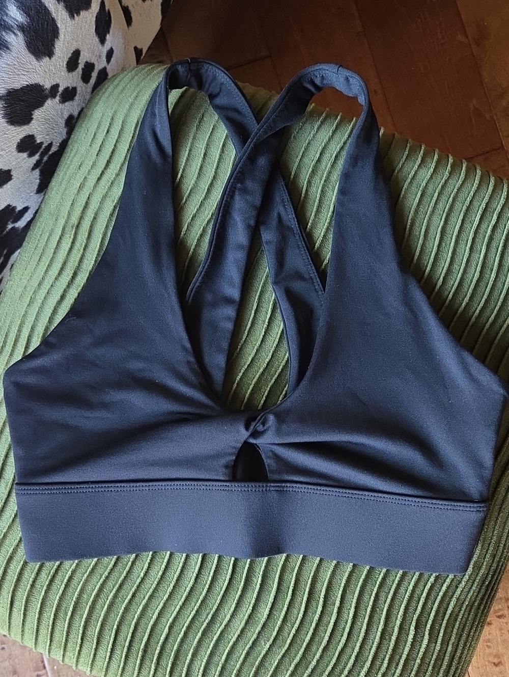 Fabletics Black Racerback Sports Bra